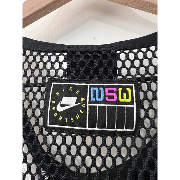 Nike Women's Sportswear Mesh Tank Top Black Yellow White Pink Size M - Picture 3 of 11